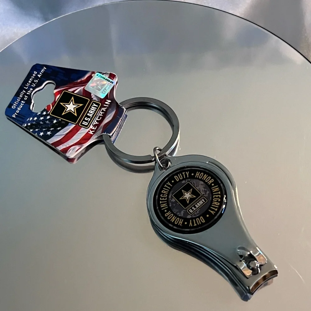 US ARMY Official Keychain Nail Clippers U.S. Army Army Logo Emblem NWT